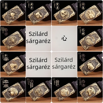 Zodiákus övcsat, sima dizájn, egész éves használatra