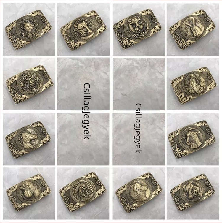 Zodiákus övcsat, sima dizájn, egész éves használatra