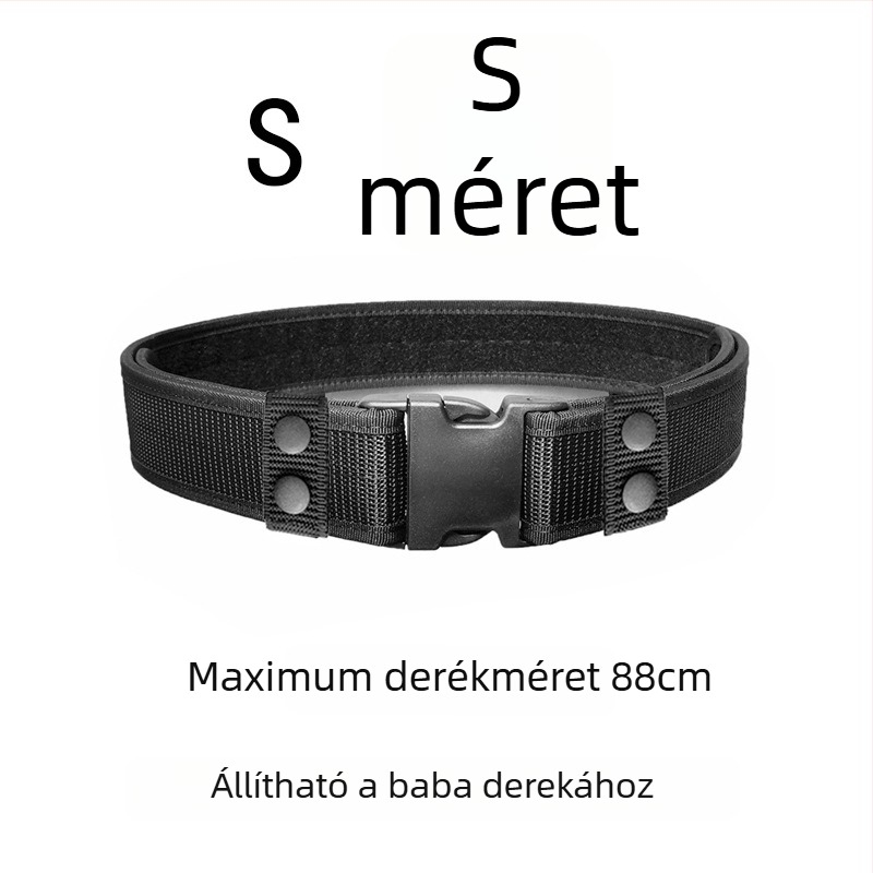 Gyerek taktikai öv zsebe – állítható, többfunkciós sporthoz, 1680D Oxford anyag, műanyag csattal, vastag szélesség (>4 cm)