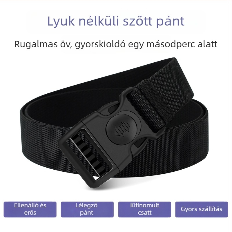 Baluma férfi műanyag öv, műanyag csattal, zárás: csat, felület elektroplakálás, modern városi stílus