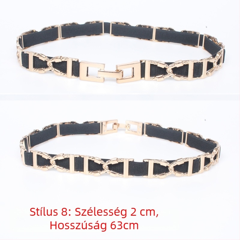 Női fém deréklánc, mindennapi kiegészítő felnőtteknek