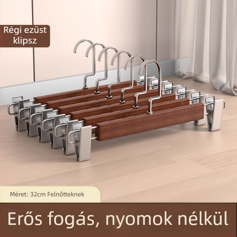 Nadrágtartó clip | Fém, Modell 9740, Modern minimalist stílus, Nem hajlik be, Doboz: 200 db