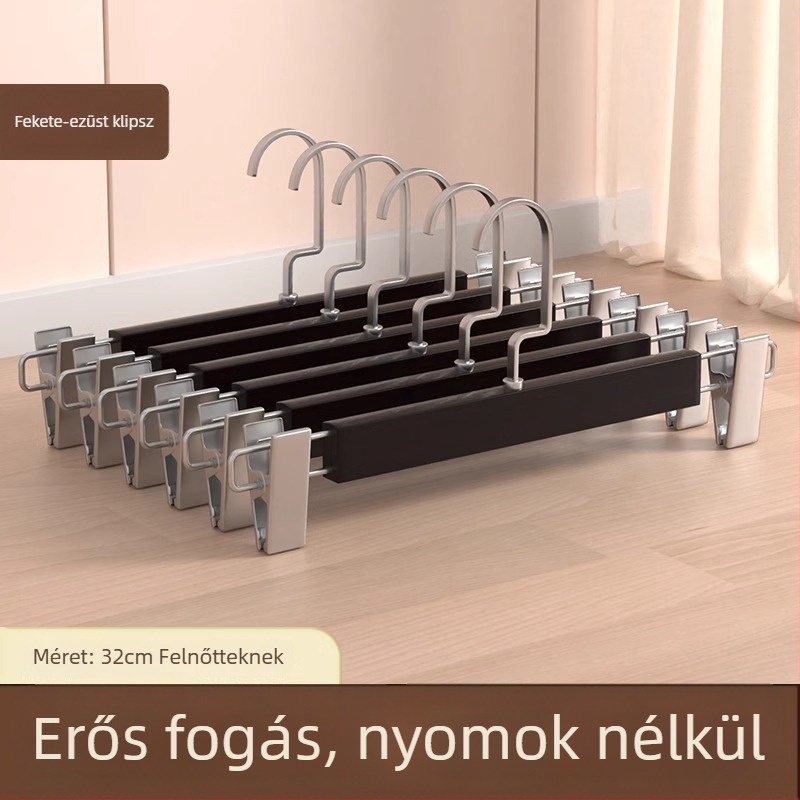 Nadrágtartó clip | Fém, Modell 9740, Modern minimalist stílus, Nem hajlik be, Doboz: 200 db