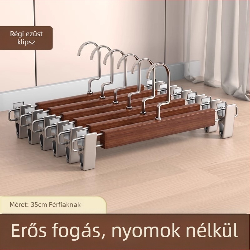 Nadrágtartó clip | Fém, Modell 9740, Modern minimalist stílus, Nem hajlik be, Doboz: 200 db
