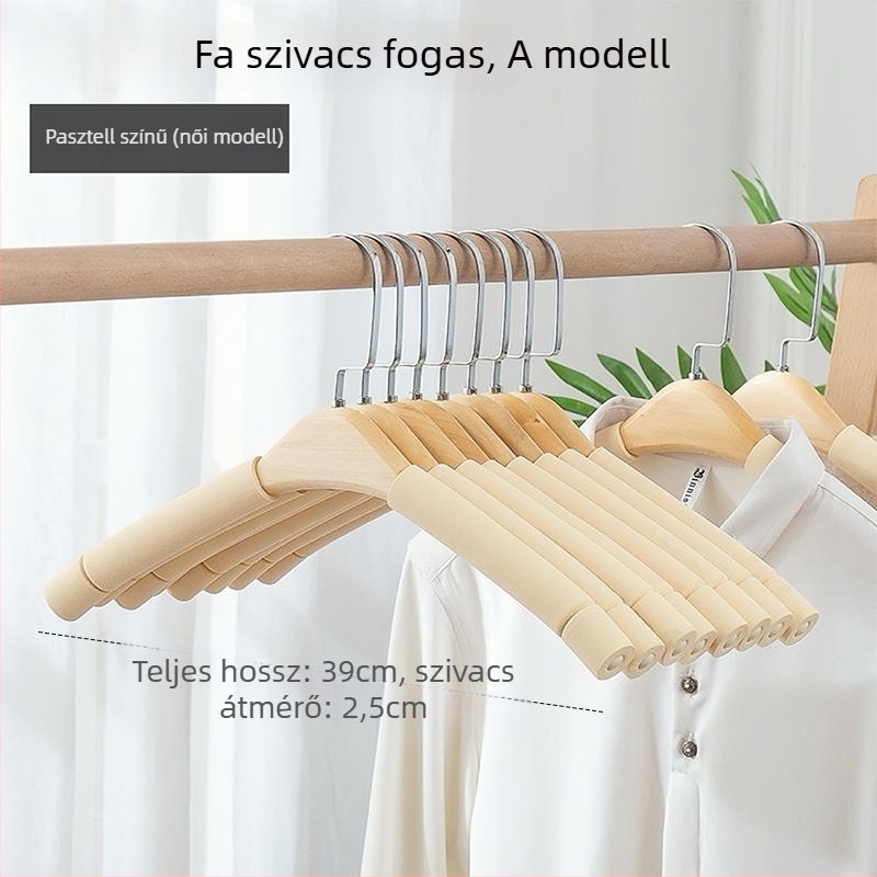 Ruhaszárító clip — csúszásmentes, nyom nélkül hagyó; modern minimalist stílus; anyag: szivacs; nagy teherbírás; alkalmas ingekre, öltönyökre, nadrágokra (anyag: szivacs; jellemzők: csúszásmentes, nyom nélkül; teherbírás: nagy)