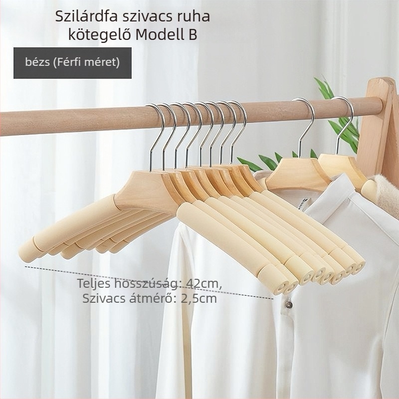 Ruhaszárító clip — csúszásmentes, nyom nélkül hagyó; modern minimalist stílus; anyag: szivacs; nagy teherbírás; alkalmas ingekre, öltönyökre, nadrágokra (anyag: szivacs; jellemzők: csúszásmentes, nyom nélkül; teherbírás: nagy)