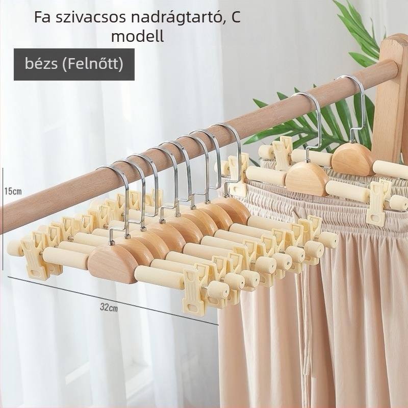 Ruhaszárító clip — csúszásmentes, nyom nélkül hagyó; modern minimalist stílus; anyag: szivacs; nagy teherbírás; alkalmas ingekre, öltönyökre, nadrágokra (anyag: szivacs; jellemzők: csúszásmentes, nyom nélkül; teherbírás: nagy)