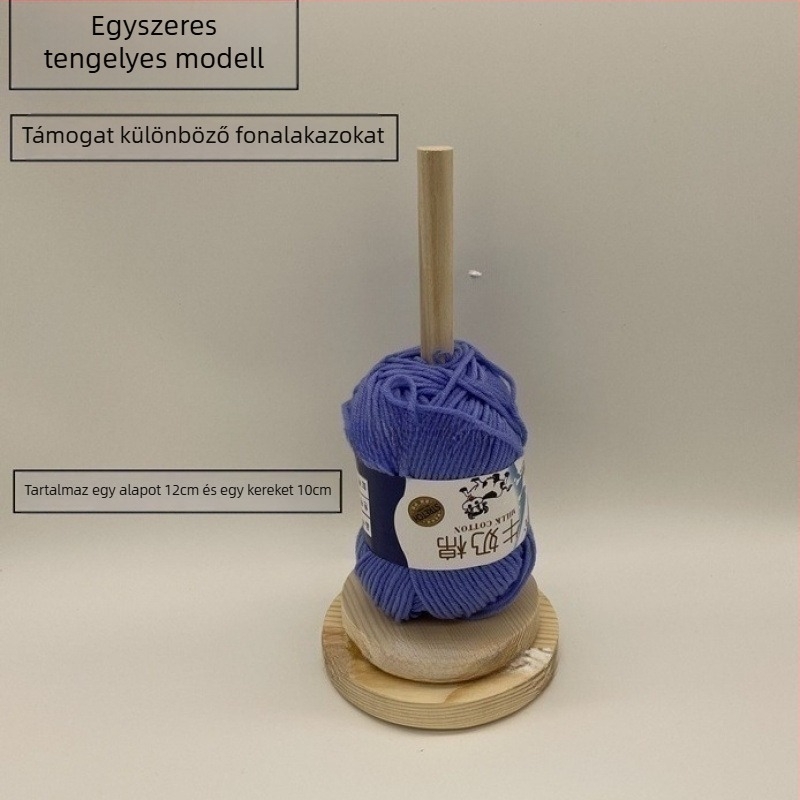 Hordozható fonaltekercselő állvány, leválasztható kézi kötés és szövés segédeszköz, retro stílus