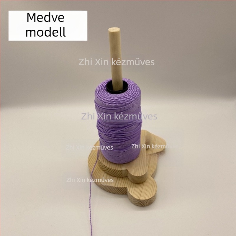 Hordozható fonaltekercselő állvány, leválasztható kézi kötés és szövés segédeszköz, retro stílus