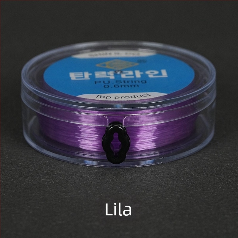 Rugalmas horgász damil, kerek átlátszó kristályfonallal és gyöngyökkel, kézzel kötve spandex anyagból