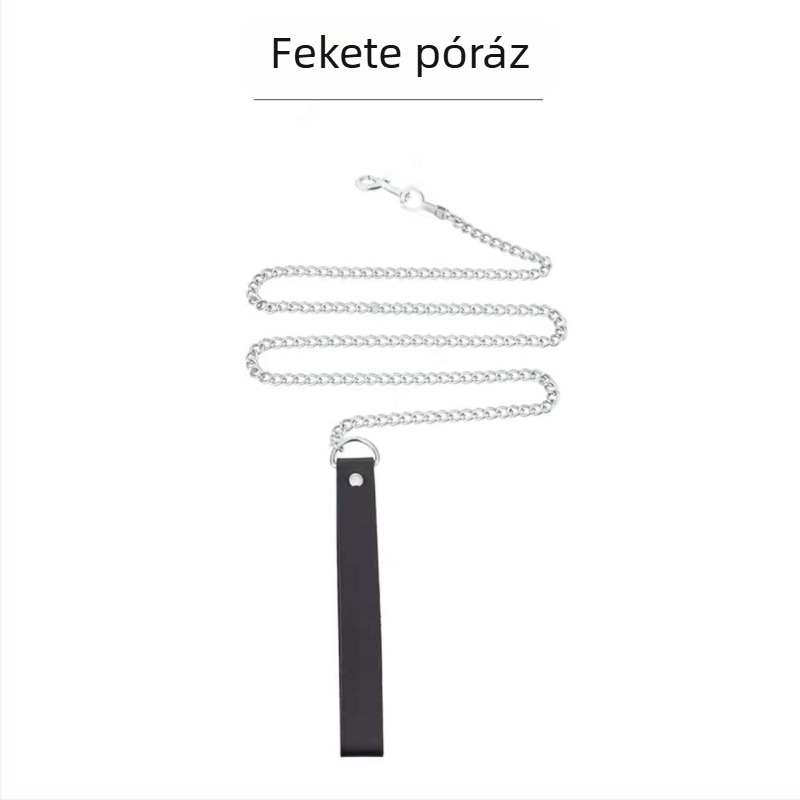 Mingrui műbőr chokert, Net Red Wind stílus, szabályos lánc, medál ötvözetből