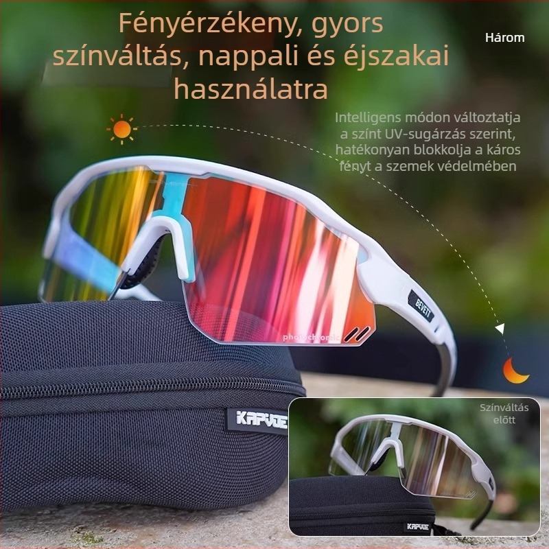 Kerékpáros szemüveg – szélvédett, több sporthoz, modell X-75, PC anyagú, dioptriás szemüveggel kompatibilis