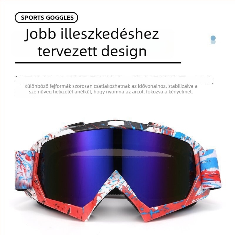 MJ16 modell kerékpár- és motoros szemüveg, uniszex, szélvédett védő szemüveg, kompatibilis dioptriás lencsékkel