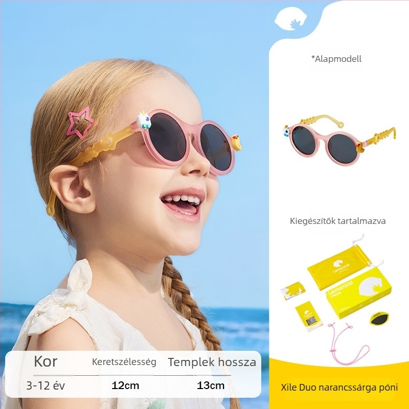 Lemonkid Gyermek napszemüveg Polarizált UV400 Kerek keret TAC Lencsékkel