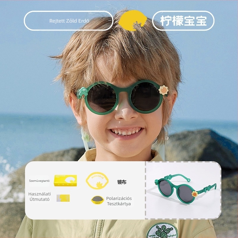 Lemonkid Gyermek napszemüveg Polarizált UV400 Kerek keret TAC Lencsékkel