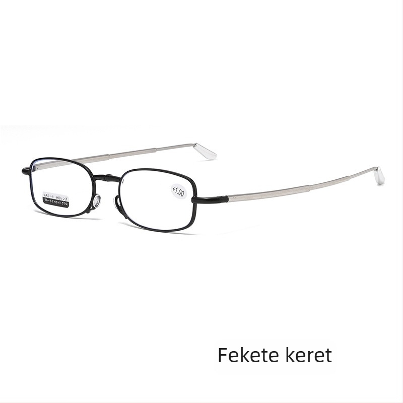 Olvasó szemüveg fém kerettel, lencsék gyantából, anti-kék fény védelem, teljes keret, uniszex