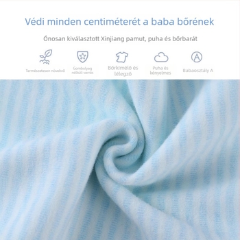 Csecsemő pamut overál - egész évben, 80% pamut, hosszú ujjú, varrás nélküli, uniszex