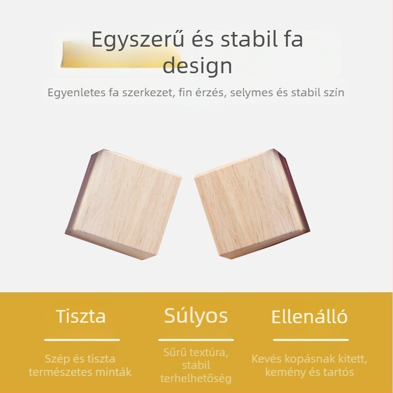 Fából készült nadrágtartó fogas klipekkel, modern minimalist stílus, 2 darabos csomag, testreszabható, logó nyomtatás