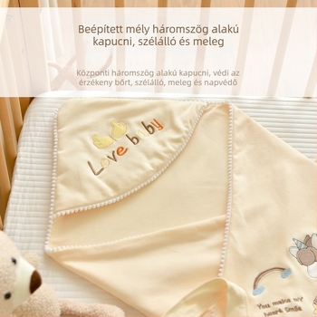 Típus A 100% pamut újszülött swaddle pléd, pamut töltet, 100% pamut anyag, 0,55–1,0 kg, tél
