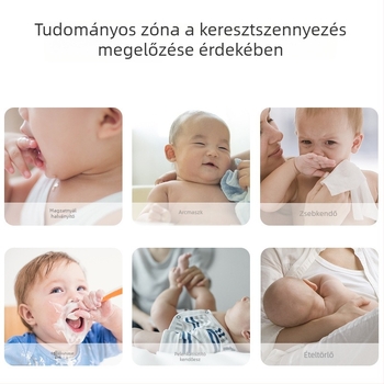 Baba szájvédő – 95% pamut, rajzolt minta, szennyeződés elleni, 0–6 éveseknek