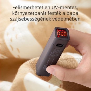 Baba szájvédő – 95% pamut, rajzolt minta, szennyeződés elleni, 0–6 éveseknek