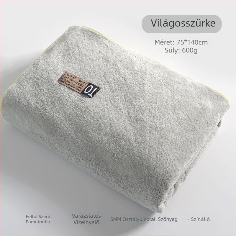 Mikroszálas fürdőlepedő, 150D, ultra puha, gyorsan száradó, bébi számára