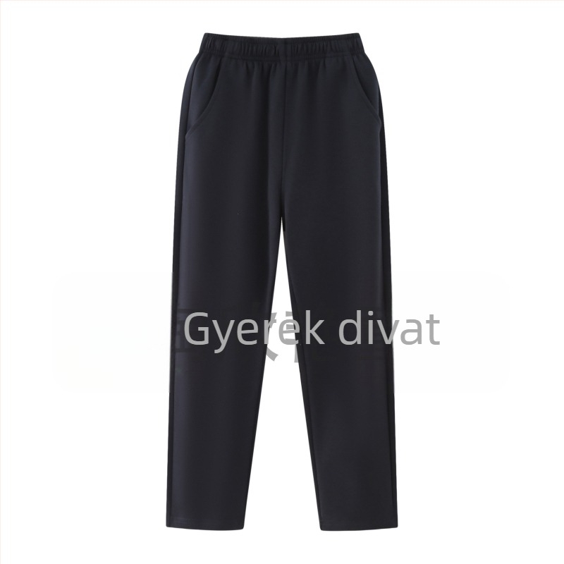 Fleece-béléssel ellátott kéttagú iskolai egyenruha középiskolásoknak, őszi–téli szezonra, főiskolai stílus, uniszex