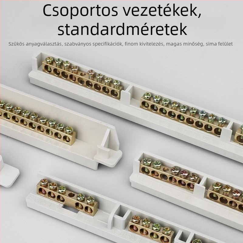 9 pólusú tiszta réz terminálblokk