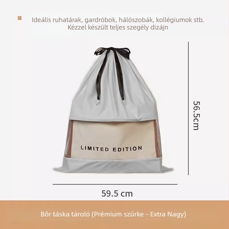 Portvédő taska kézitáskákhoz, modell 8453, kocka alakú, PVC anyagú, többfunkciós