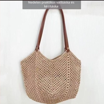 PU bőrtáska vállpánt, kézzel varrt, csavaros szegeccsel, női táskákhoz
