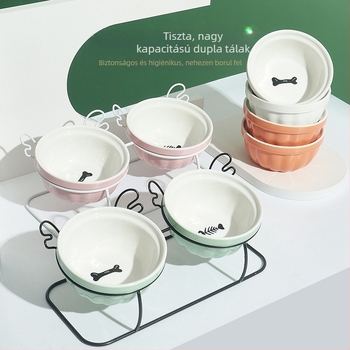 Kerámiás macskaeledel-tál - Xiangbai ceramics