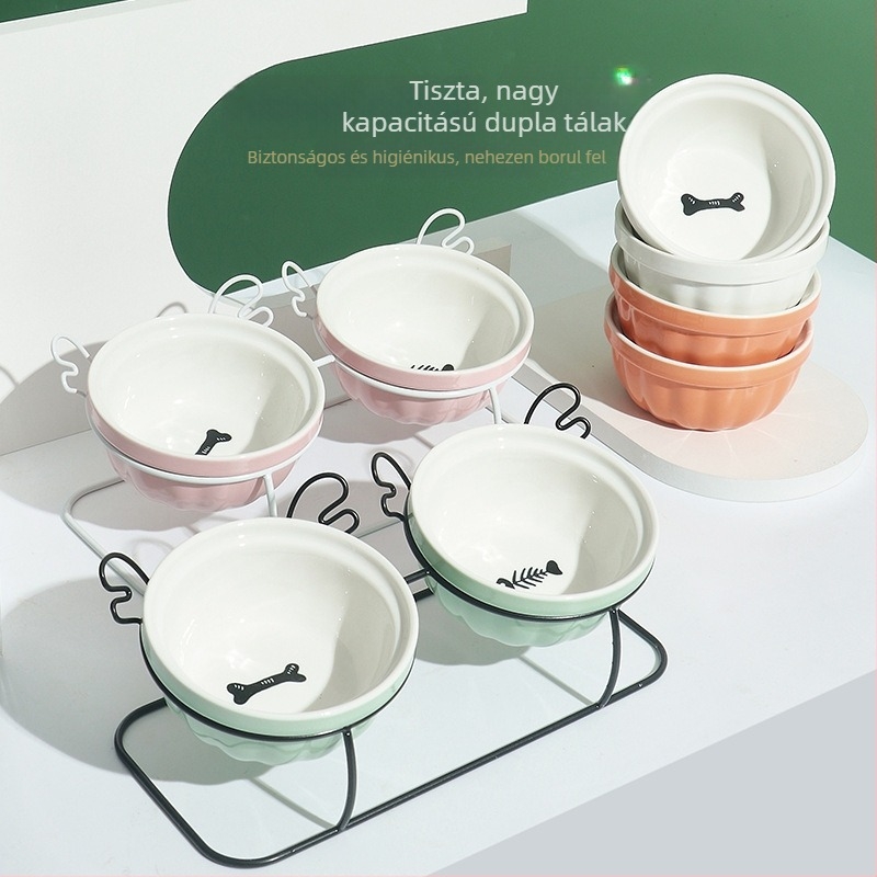 Kerámiás macskaeledel-tál - Xiangbai ceramics