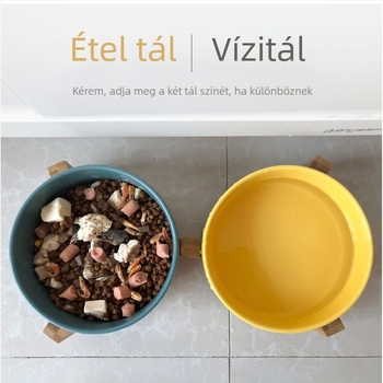 Macska tál kerámia, etetés és ivás céljára; háziállat etetőeszközök; Eredet: Egyéb; Alkalmas: Macska