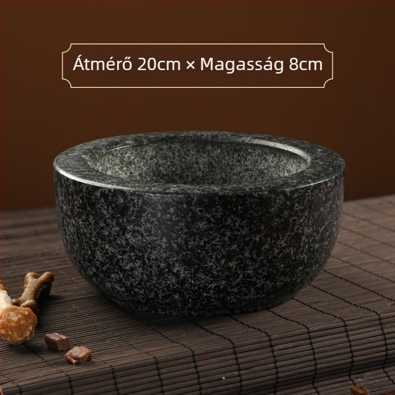 Kőből készült macska tál — lassú etetés, Stone Food márka
