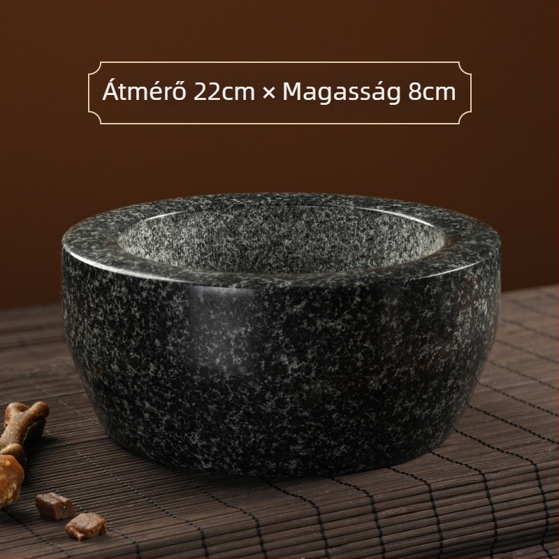 Kőből készült macska tál — lassú etetés, Stone Food márka