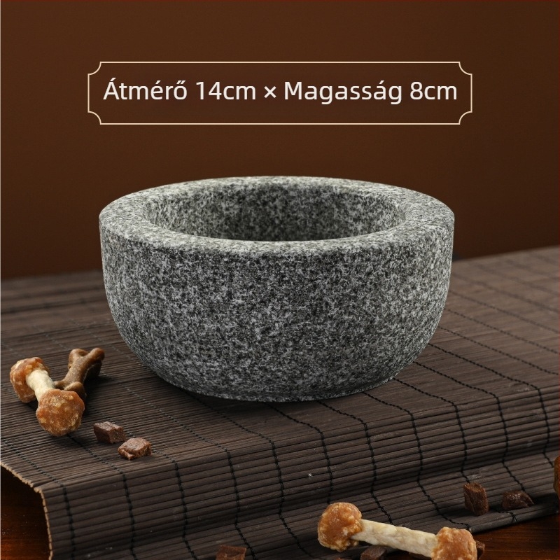 Kőből készült macska tál — lassú etetés, Stone Food márka
