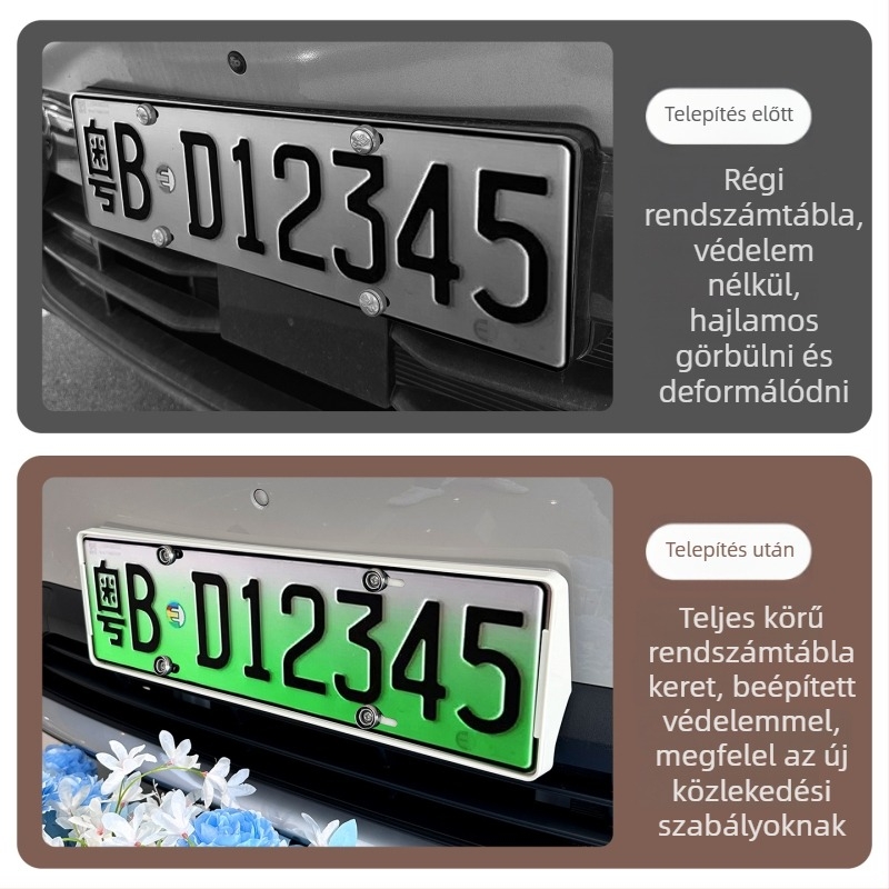 Wuling Bingo S rendszámkeret, teljes körű kialakítás, ABS anyag, kompatibilis a Wuling Bingo S-sel