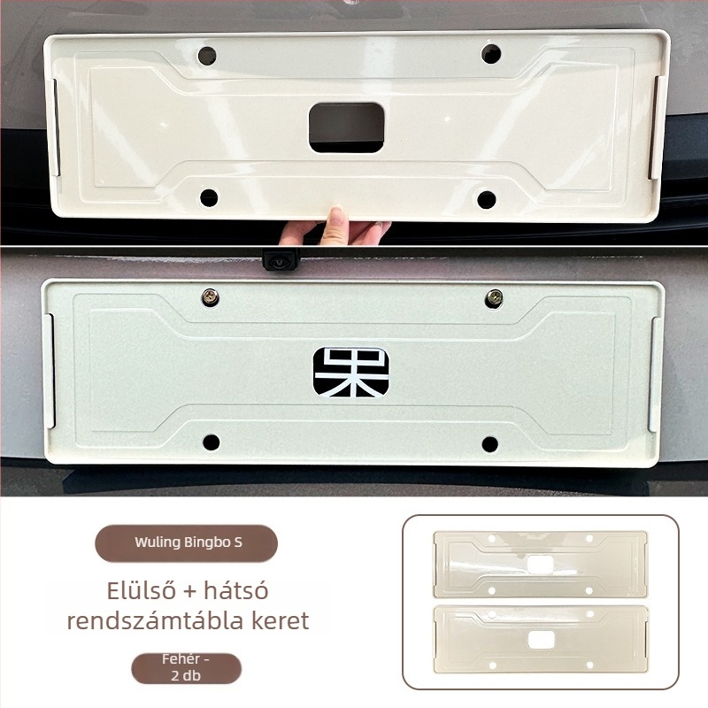 Wuling Bingo S rendszámkeret, teljes körű kialakítás, ABS anyag, kompatibilis a Wuling Bingo S-sel