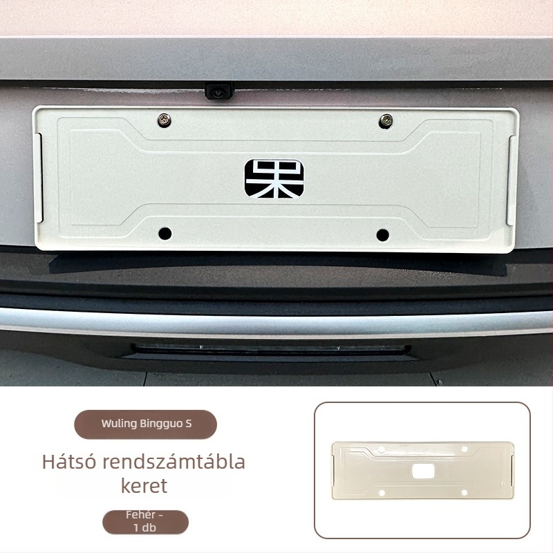 Wuling Bingo S rendszámkeret, teljes körű kialakítás, ABS anyag, kompatibilis a Wuling Bingo S-sel