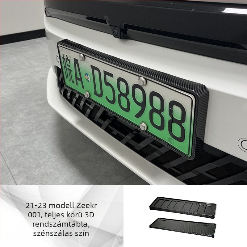 Rendszámtábla keret Zeekr 001/007/X-hez (2021–2024), műanyag, Tengyun