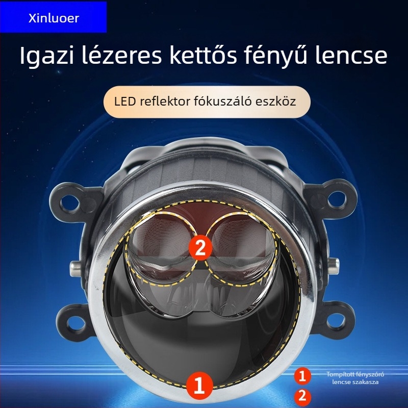 Teherautókhoz tervezett ultranagy fényerejű LED spotlámpa kettős lencsével, hosszú hatótávolságú külső ködlámpa