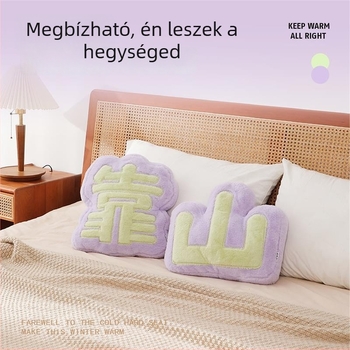 Irodai alvópárna plüss borítással, pamut töltettel, INS stílus, deréktámasz
