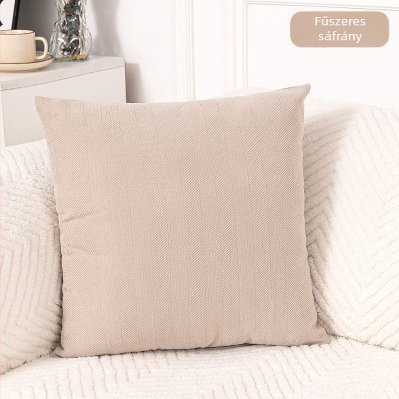 Nordic stílusú bársonypárnahuzat csíkos mintával, kézzel kötött szövés, négyszögletes párnahuzat