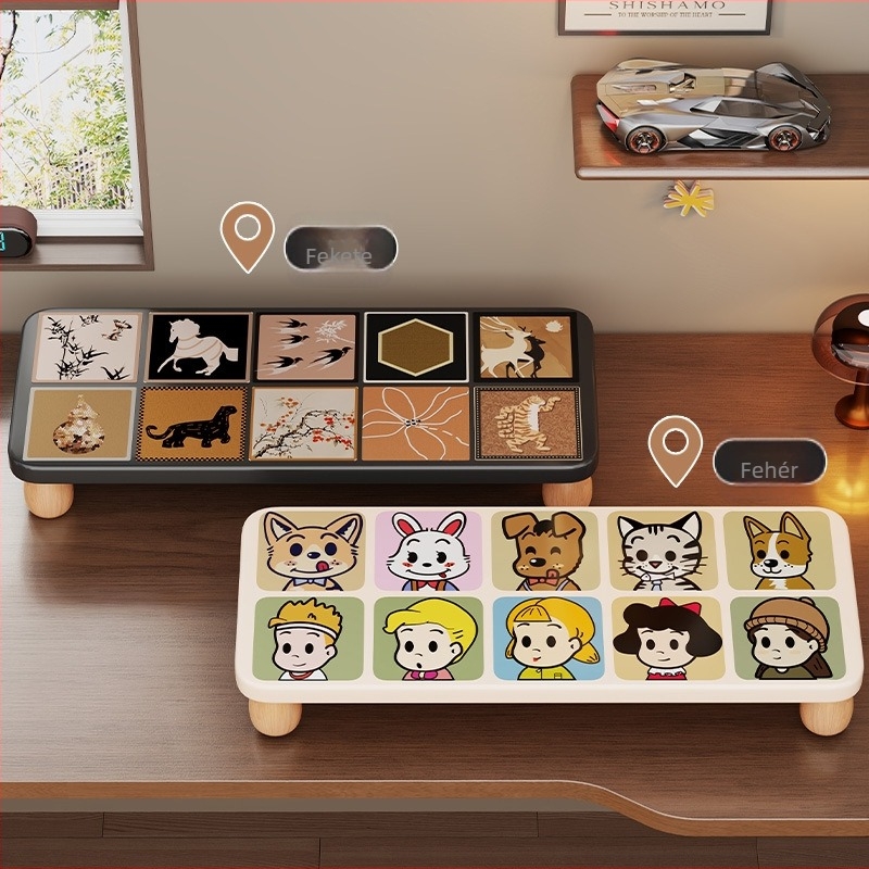 Laptopemelő állvány, fa asztali szervező, márka Evesigar/Isijia, modell 2228493012040516736, asztali stílus