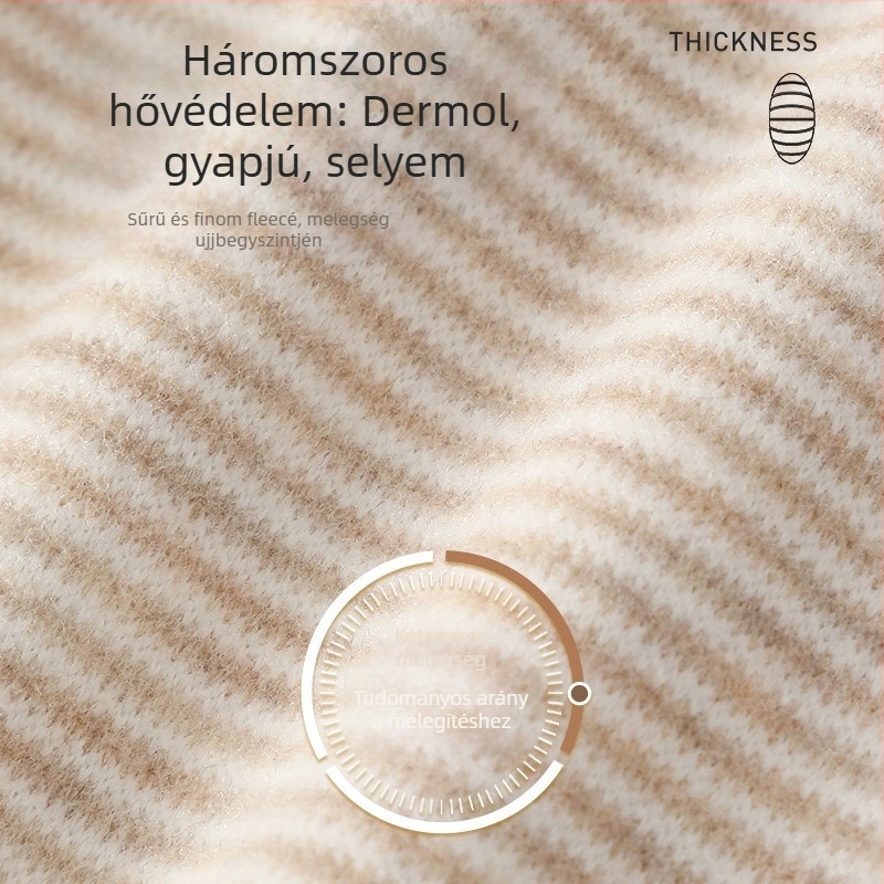 Gyerekeknek készült kétszövésű kasmír melegítő nadrágok, őszi-téli, uniszex, középmagas derekú