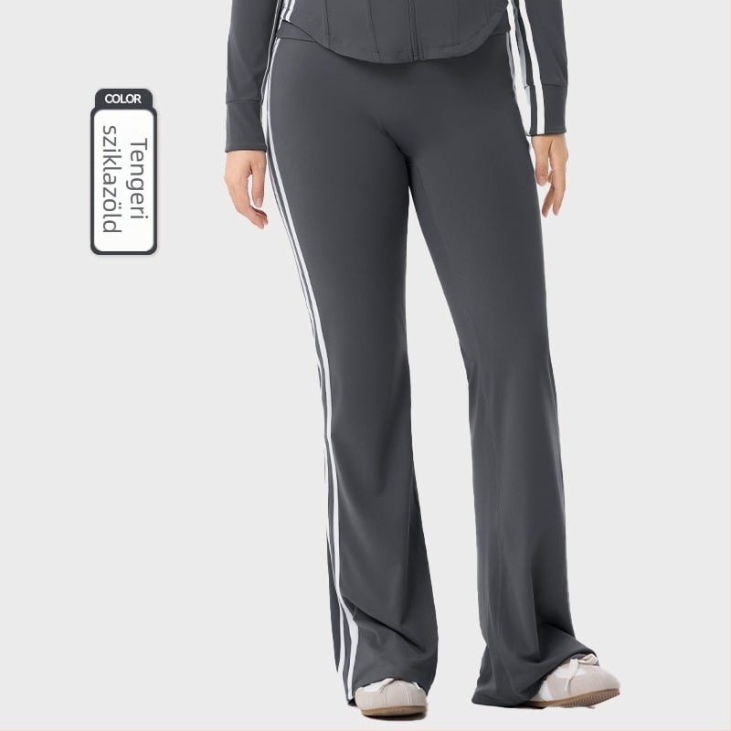 Plus-size női sportos szett - kétrészes, hosszú ujjú kardigán felső és trapéznadrág, anyag 80% nylon, 20% spandex, ősz-téli 2025, megfelelő jóga és pilates számára