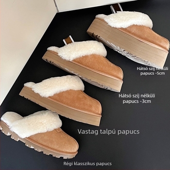 Hócipő alacsony bokával, osztott orrú dizájn, felsőrész nubuk marhafő, EVA talp, beépített juhbőr bélés