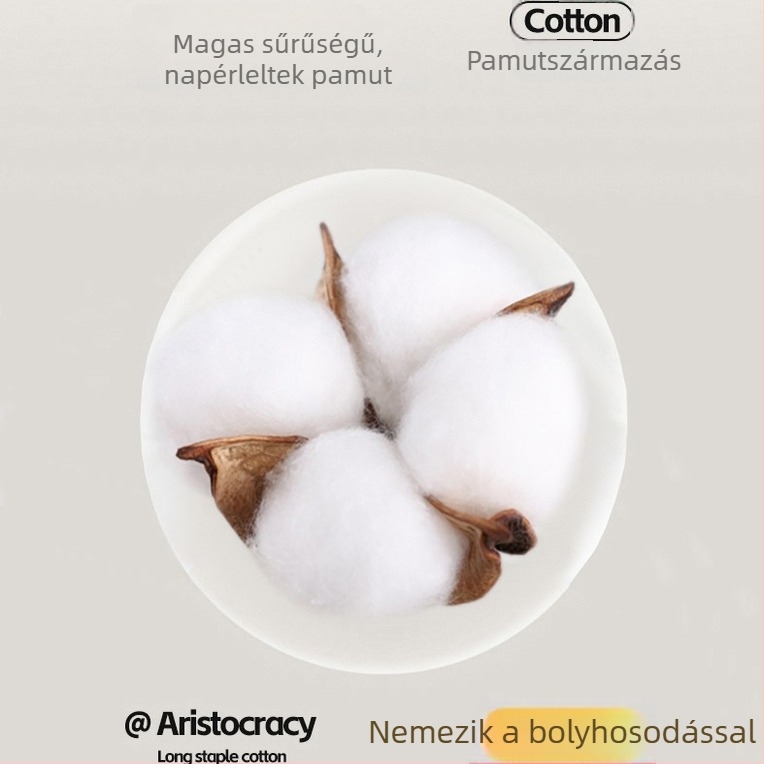 Géz párnahuzat, párban, 100% pamut, extra vastag belső párnahuzattal, négy évszakos használatra