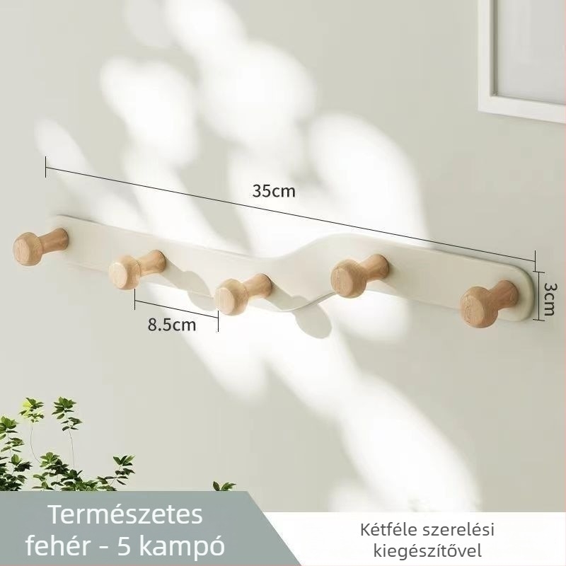 Fém ajtó mögötti több soros akasztó, 10 kg teherbírás, modern minimalista stílus