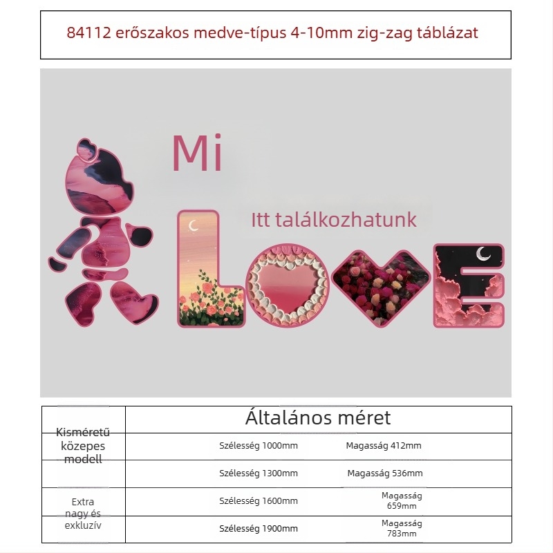 PVC falmatrica készlet – 5+ darab, dekoratív 3D modern minimalistikus falmatricák